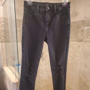American Eagle Black Jeggin Jeans 4L Long